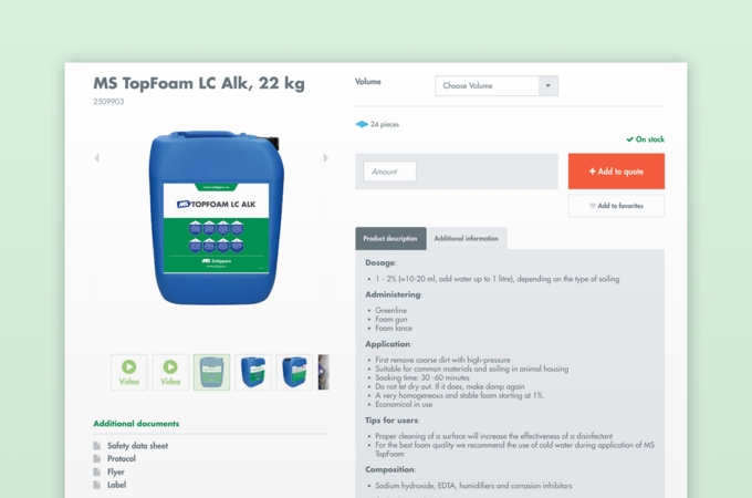 online store backend view of product information management for manufacturers in ecommerce